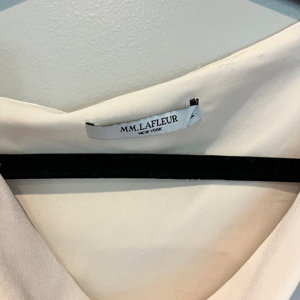 Tops – M.M.LaFleur, Eco Softwave, Women's White Cap Sleeve Boatneck